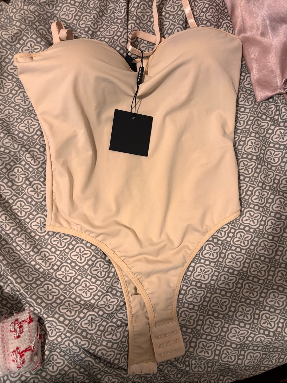 JLUXLABEL Nude Pink Kids One-Piece Bodysuit